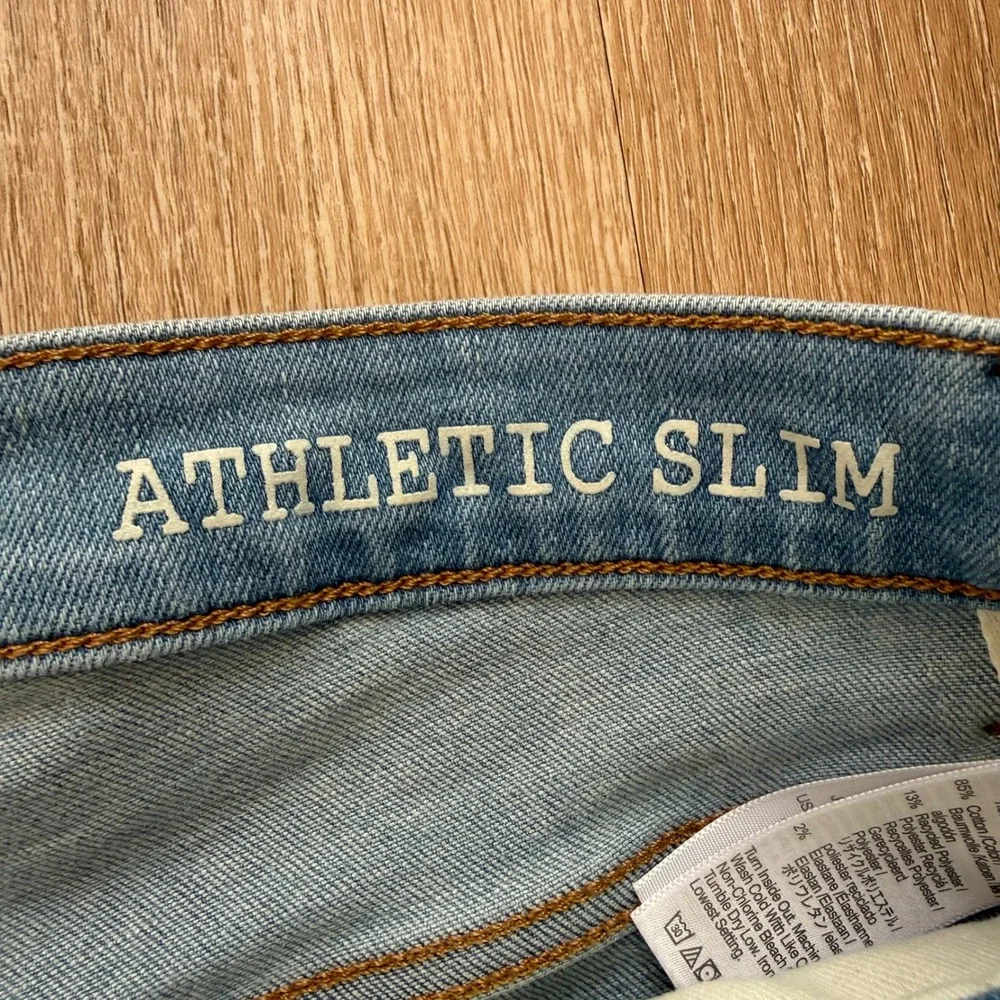 Madewell Athletic Slim Jeans‎ Mens 31x32 Light Wash Blue Denim Stretch